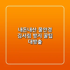 (내돈내산) 물안경 김서림 방지, 꿀팁 대방출! 🏊‍♀️💦