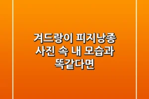 겨드랑이 피지낭종, 사진 속 내 모습과 똑같다면?